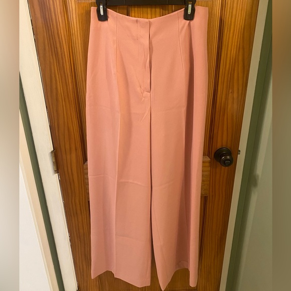 SOLD Boden Wide Leg Crepe Pant in Rose Pink - Picture 7 of 9